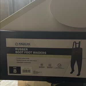 Magellan Outdoors Black Rubber Waders